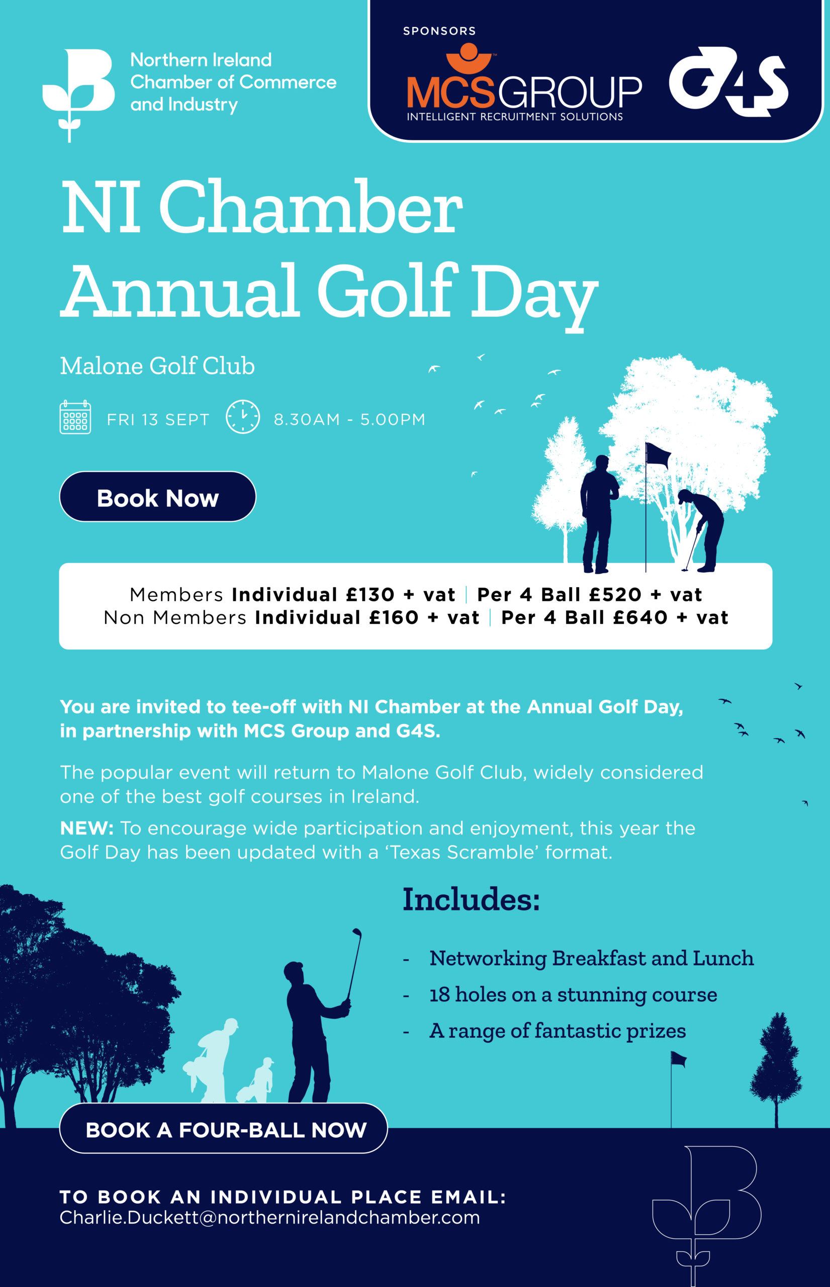 Northern Ireland Chamber of Commerce (NI Chamber) golf day event, 2024